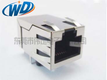 開口朝上 RJ45內(nèi)焊網(wǎng)絡濾波器網(wǎng)卡接口 百兆千兆網(wǎng)口