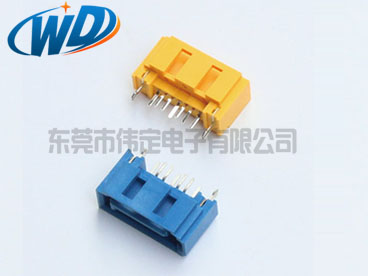 全包7PIN SATA連接器 180度公座硬盤(pán)接口帶魚(yú)叉定位柱 四面包